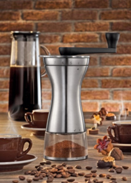 Manual Coffee Mill - ceramic burrs -18 grind settings