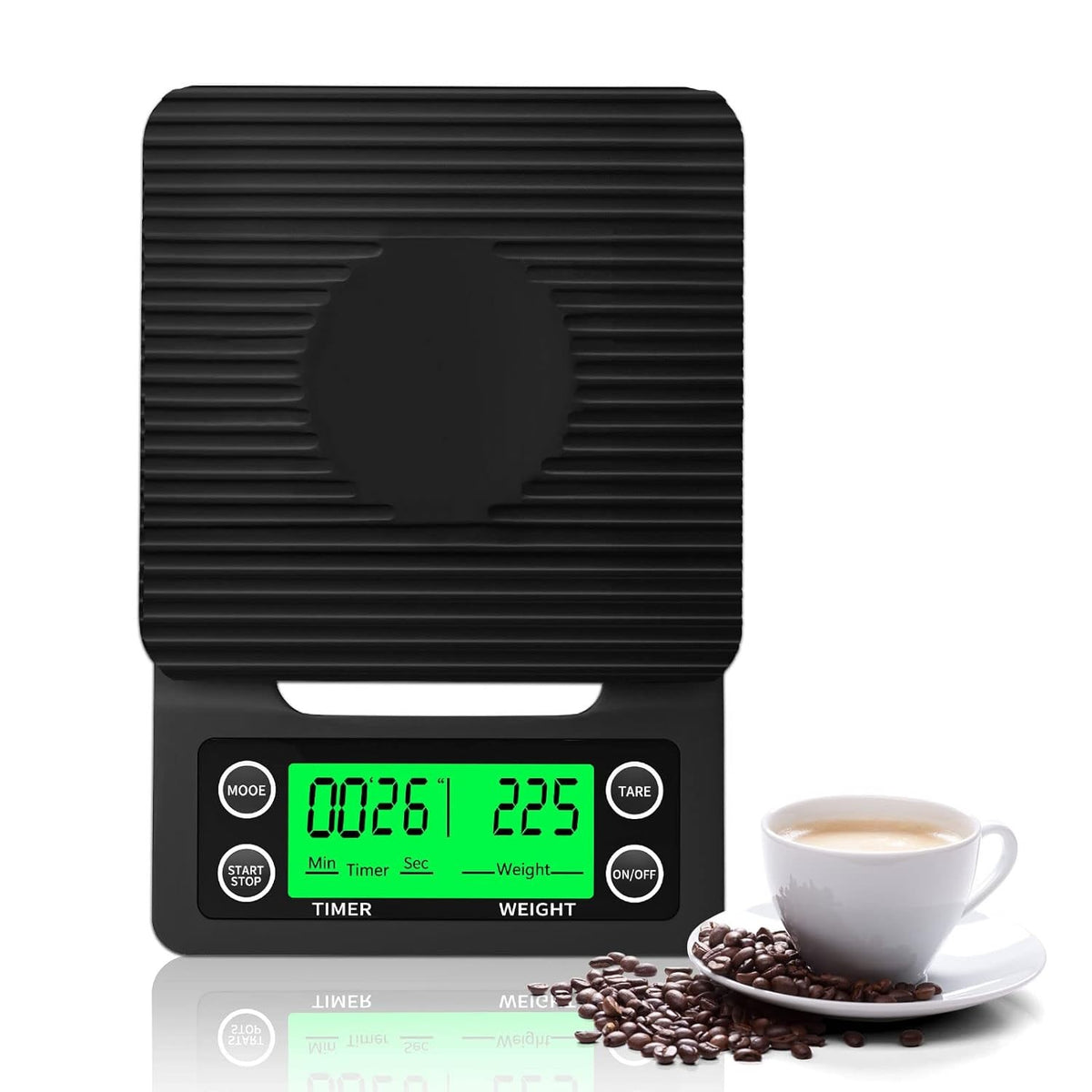 BE-1 Mini Coffee Scale With Timer - 0.1g Precision Scale For Espresso & Brewing