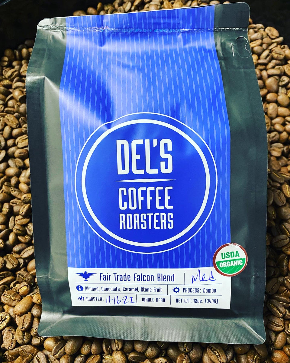 Fair Trade Falcon Blend Del's Coffee Roasters