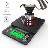 Coffee scale with timer