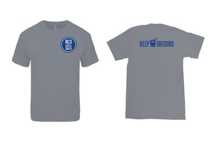 Keep Grinding Tee Shirt - Asphalt Gray