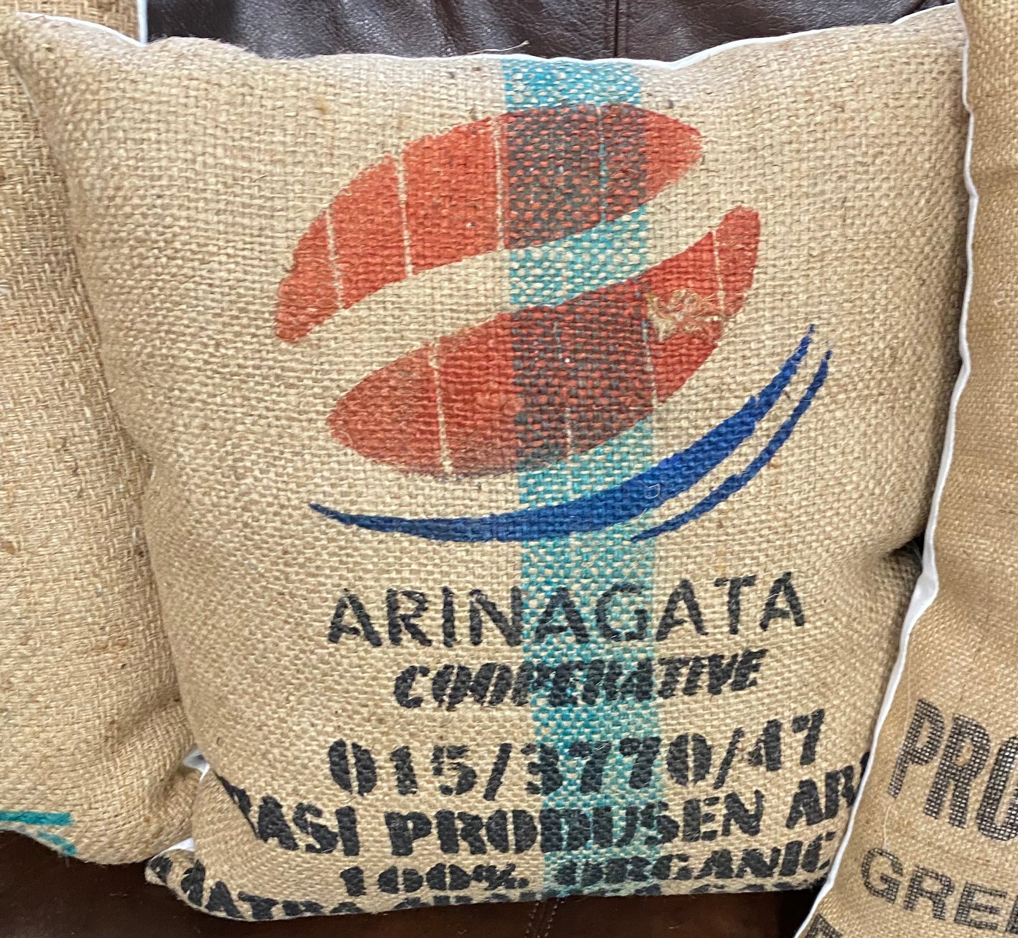 Burlap sack pillows outlet