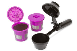 Reusable K Cup Coffee Pod Filters & Coffee Scoop