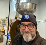 Del's Logo knitted skull beanie cap